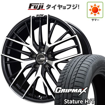 【新品国産車用5穴114.3】 夏タイヤ ホイール4本セット 225/60R18 グリップマックス スタチャー H/T BSW(限定) クライメイト SUW アリアS5 7J 18インチ(送料無料)|フジ スペシャルセレクション