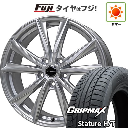 【新品国産車用5穴114.3】 夏タイヤ ホイール4本セット 235/55R18 グリップマックス スタチャー H/T BSW(限定) ホットスタッフ エクスターST 8J 18インチ(送料無料)|フジ スペシャルセレクション