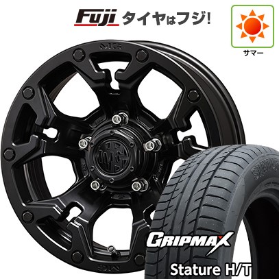 【新品国産車用5穴114.3】 夏タイヤ ホイール4本セット 225/65R17 グリップマックス スタチャー H/T BSW（限定） クリムソン マーテルギア(MG) ゴーレム 7J 17インチ(送料無料)