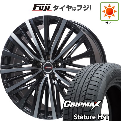 【新品国産車用5穴114.3】 夏タイヤ ホイール4本セット 225/60R18 グリップマックス スタチャー H/T BSW(限定) プレミックス MER-V ブラッククリア 7J 18インチ(送料無料)|フジ スペシャルセレクション