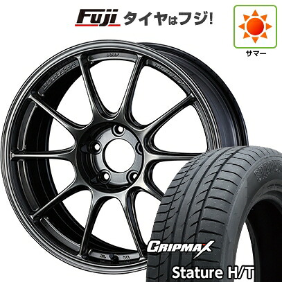 【新品国産車用5穴114.3】 夏タイヤ ホイール4本セット 225/60R18 グリップマックス スタチャー H/T BSW（限定） WEDS ウェッズ ウェッズスポーツ TC-105X 8J 18インチ(送料無料)｜フジ スペシャルセレクション