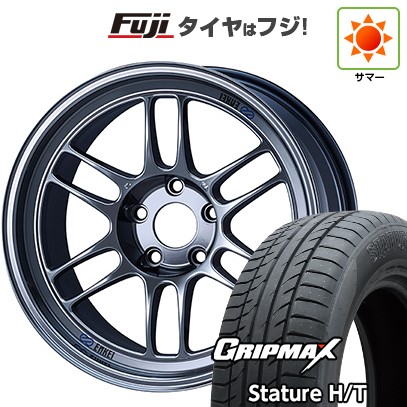 【新品国産車用5穴114.3】 夏タイヤ ホイール4本セット 225/65R17 グリップマックス スタチャー H/T BSW(限定) ENKEI エンケイ Racing RP-F1 7J 17インチ(送料無料)|フジ スペシャルセレクション