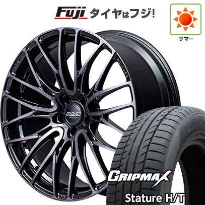 【新品国産車用5穴114.3】 夏タイヤ ホイール4本セット 235/50R18 グリップマックス スタチャー H/T BSW（限定） RAYS レイズ ホムラ 2X10BD BLACK CLEAR EDITION 8J 18インチ(送料無料)