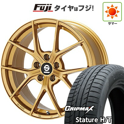 【新品国産車用5穴114.3】 夏タイヤ ホイール4本セット 225/60R18 グリップマックス スタチャー H/T BSW（限定） OZ SPARCO ポディオ 8J 18インチ(送料無料)