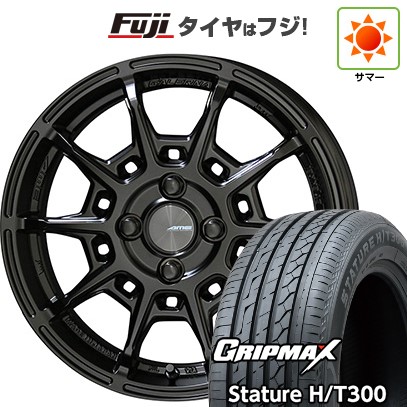 【新品国産車用5穴100】 夏タイヤ ホイール4本セット 225/55R18 グリップマックス スタチャー H/T300 BSW（限定） 共豊 ガレルナ レフィーノ 8J 18インチ(送料無料)