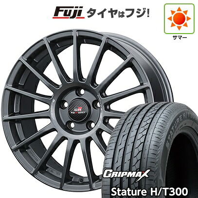 【新品国産車用5穴100】 夏タイヤ ホイール4本セット 225/55R18 グリップマックス スタチャー H/T300 BSW(限定) OZ スーパーツーリズモ TGR-WRT 7.5J 18インチ(送料無料)|フジ スペシャルセレクション