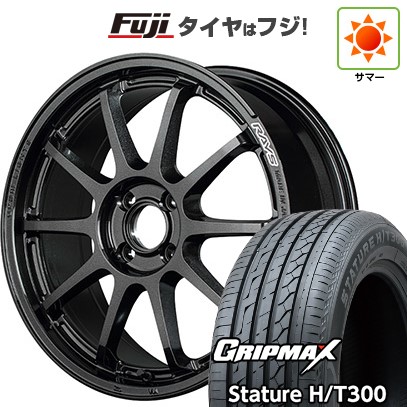 【新品国産車用5穴100】 夏タイヤ ホイール4本セット 225/55R18 グリップマックス スタチャー H/T300 BSW（限定） RAYS レイズ グラムライツ 57NR 7.5J 18インチ(送料無料)