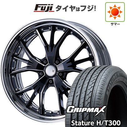 【新品国産車用5穴114.3】 夏タイヤ ホイール4本セット 225/55R19 グリップマックス スタチャー H/T300 BSW(限定2024年製) エムズスピード JJランチャ 8J 19インチ(送料無料)