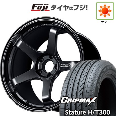 【新品国産車用5穴114.3】 夏タイヤ ホイール4本セット 225/55R19 グリップマックス スタチャー H/T300 BSW(限定2024年製) ヨコハマ アドバンレーシング GT ビヨンド 8J 19インチ(送料無料)