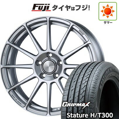 【新品国産車用5穴114.3】 夏タイヤ ホイール4本セット 225/55R18 グリップマックス スタチャー H/T300 BSW(限定) ENKEI エンケイ PerformanceLine PF03 7J 18インチ(送料無料)|フジ スペシャルセレクション