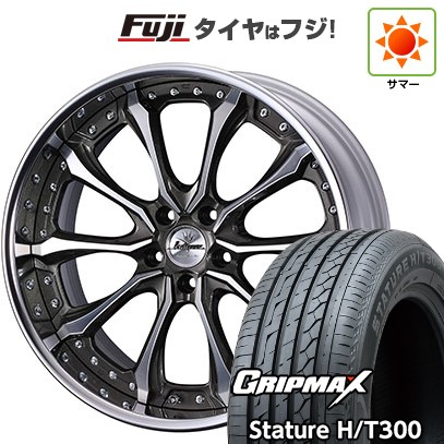 【新品国産車用5穴114.3】 夏タイヤ ホイール4本セット 225/55R19 グリップマックス スタチャー H/T300 BSW(限定2024年製) WEDS ウェッズ クレンツェ ヴェルサム 8J 19インチ(送料無料)