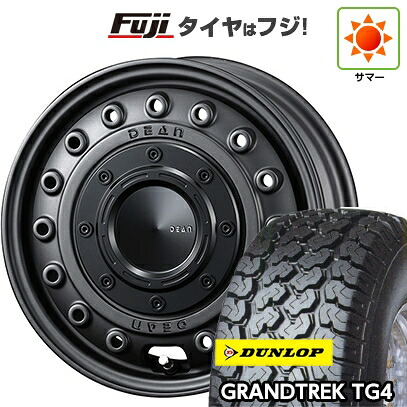 【新品 軽自動車】軽トラ 軽バン 夏タイヤ ホイール4本セット 145/80R12 80/78N ダンロップ グラントレック TG4 クリムソン ディーン コロラド 4J 12インチ(送料無料)｜フジ スペシャルセレクション