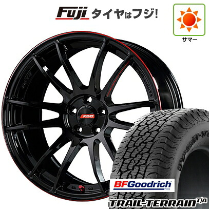 【新品国産車用5穴114.3】 夏タイヤ ホイール4本セット 225/55R18 BFグッドリッチ トレールテレーンT/A RBL RAYS レイズ グラムライツ 57エクストリーム REV LIMIT EDITION 7.5J 18インチ(送料無料)｜フジ スペシャルセレクション