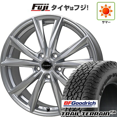 【新品国産車用5穴114.3】 夏タイヤ ホイール4本セット 225/60R18 BFグッドリッチ トレールテレーンT/A RBL ホットスタッフ エクスターST 7J 18インチ(送料無料)｜フジ スペシャルセレクション