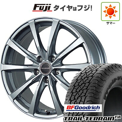 【新品国産車用5穴114.3】 夏タイヤ ホイール4本セット 225/55R18 BFグッドリッチ トレールテレーンT/A RBL ブリヂストン バルミナ LS10 7.5J 18インチ(送料無料)|フジ スペシャルセレクション