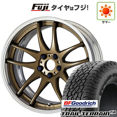 【新品国産車用5穴114.3】 夏タイヤ ホイール4本セット 225/60R18 BFグッドリッチ トレールテレーンT/A RBL WORK ワーク エモーション CR 2P 7.5J 18インチ(送料無料)
