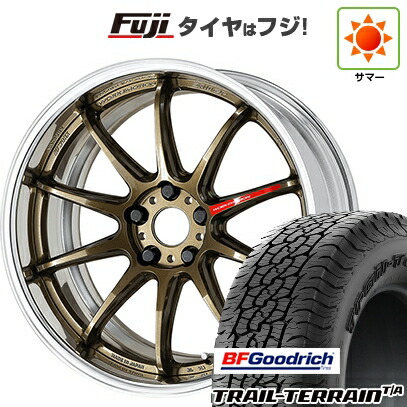 【新品国産車用5穴100】 夏タイヤ ホイール4本セット 225/55R18 BFグッドリッチ トレールテレーンT/A RBL WORK ワーク エモーション ZR10 2P フルリバースリム 8J 18インチ(送料無料)
