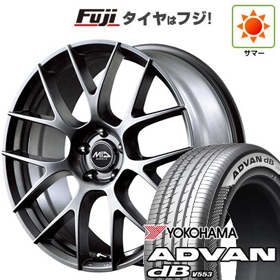 【新品】40系アルファード/ヴェルファイア用 夏タイヤ ホイール4本セット 225/55R19 ヨコハマ アドバン dB V553 MID WHEELS レフィナーダ モーション3 トヨタ・レクサス車専用 7J 19インチ(送料無料)｜フジ スペシャルセレクション