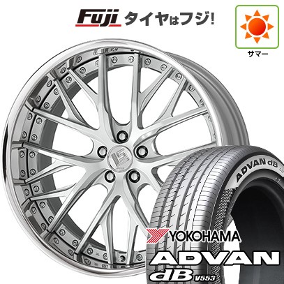 【新品】クラウンスポーツ/クラウンエステート 夏タイヤ ホイール4本セット 235/45R21 ヨコハマ アドバン dB V553 WORK ワーク LS バサラ 21インチ(送料無料)