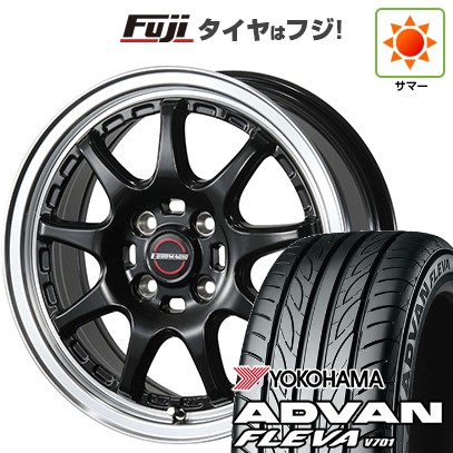 【新品 軽自動車】N-BOX タント スペーシア 夏タイヤ ホイール4本セット 165/55R15 ヨコハマ アドバン フレバV701 ブレスト ユーロマジック タイプSC-9 5J 15インチ(送料無料)