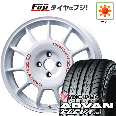 【新品国産車用4穴100】 夏タイヤ ホイール4本セット 195/45R17 ヨコハマ アドバン フレバV701 OZ レジェンダ 7J 17インチ(送料無料)|フジ スペシャルセレクション