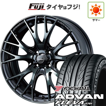 【新品国産車用4穴100】 夏タイヤ ホイール4本セット 205/40R17 ヨコハマ アドバン フレバV701 WEDS ウェッズスポーツ SA-20R 7J 17インチ(送料無料)|フジ スペシャルセレクション