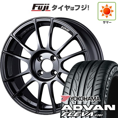 【新品国産車用4穴100】 夏タイヤ ホイール4本セット 195/45R17 ヨコハマ アドバン フレバV701 SSR GT GTX04 7J 17インチ(送料無料)｜フジ スペシャルセレクション