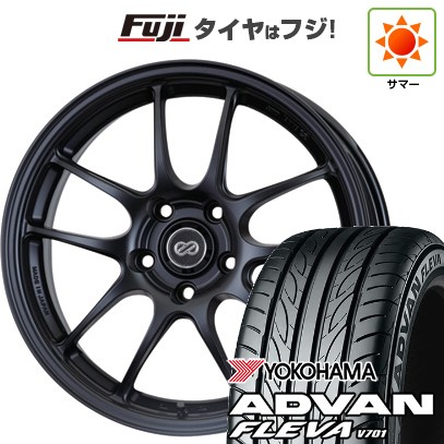 【新品国産車用5穴114.3】 夏タイヤ ホイール4本セット 215/40R18 ヨコハマ アドバン フレバV701 ENKEI エンケイ PerformanceLine PF01 7J 18インチ(送料無料) 126,450円
