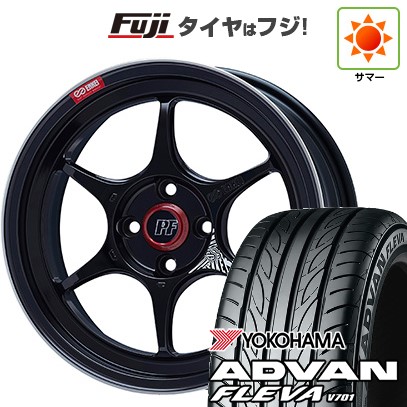 【新品国産車用4穴100】 夏タイヤ ホイール4本セット 205/40R17 ヨコハマ アドバン フレバV701 ENKEI エンケイ PerformanceLine PF06 7J 17インチ(送料無料)｜フジ スペシャルセレクション