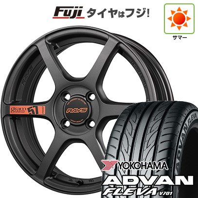 【新品国産車用4穴100】 夏タイヤ ホイール4本セット 205/45R17 ヨコハマ アドバン フレバV701 RAYS レイズ グラムライツ 57C6 SPEC-D 7J 17インチ(送料無料)|フジ スペシャルセレクション