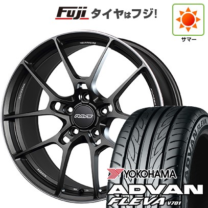 【新品国産車用5穴114.3】 夏タイヤ ホイール4本セット 225/35R20 ヨコハマ アドバン フレバV701 RAYS レイズ ボルクレーシング G025 9J 20インチ(送料無料)｜フジ スペシャルセレクション 269,505円