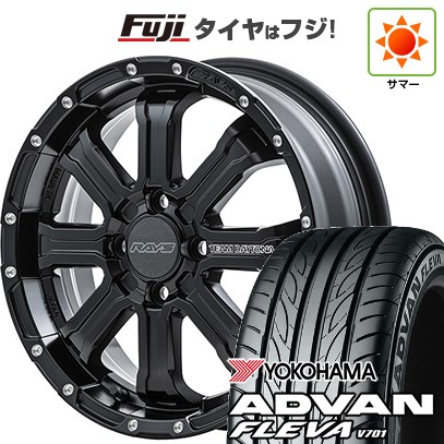 【新品 軽自動車】N-BOX タント スペーシア 夏タイヤ ホイール4本セット 165/55R15 ヨコハマ アドバン フレバV701 RAYS レイズ デイトナ FDX-K 5J 15インチ(送料無料)｜フジ スペシャルセレクション