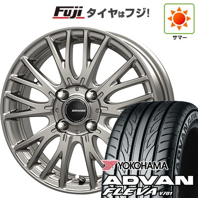 【新品 軽自動車】N-BOX タント スペーシア 夏タイヤ ホイール4本セット 165/55R15 ヨコハマ アドバン フレバV701 コーセイ クレイシズ SE48 4.5J 15インチ(送料無料)