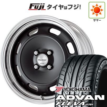 【新品国産車用4穴100】 夏タイヤ ホイール4本セット 195/50R16 ヨコハマ アドバン フレバV701 WORK ワーク シーカー DT 6J 16インチ(送料無料)