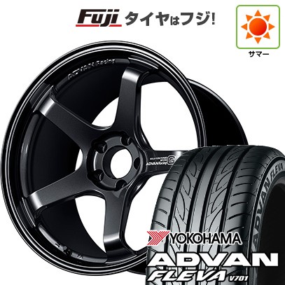 【新品国産車用5穴100】 夏タイヤ ホイール4本セット 215/40R18 ヨコハマ アドバン フレバV701 ヨコハマ アドバンレーシング GT ビヨンド 8J 18インチ(送料無料)|フジ スペシャルセレクション