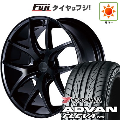 【新品国産車用5穴114.3】 夏タイヤ ホイール4本セット 225/35R20 ヨコハマ アドバン フレバV701 エムテクノ M.T.S.JAPAN SSL5 8.5J 20インチ(送料無料)｜フジ スペシャルセレクション