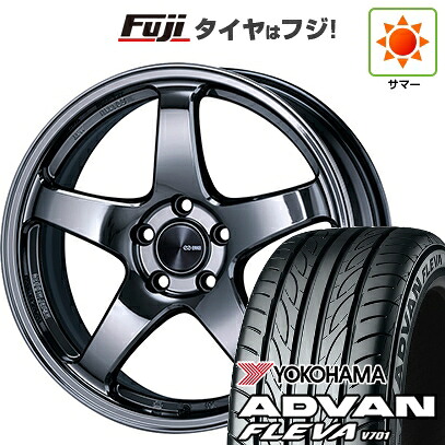【新品国産車用5穴114.3】 夏タイヤ ホイール4本セット 215/40R18 ヨコハマ アドバン フレバV701 ENKEI エンケイ PerformanceLine PF05 LIMITED EDITION 7.5J 18インチ(送料無料)｜フジ スペシャルセレクション