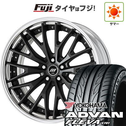 【新品国産車用5穴114.3】 夏タイヤ ホイール4本セット 225/35R20 ヨコハマ アドバン フレバV701 WORK ワーク ジースト STX 8.5J 20インチ(送料無料)