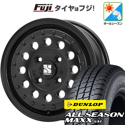 【新品】プロボックス/サクシード(160系) オールシーズンタイヤ ホイール4本セット 155/80R14 88/86N ダンロップ オールシーズンMAXX VA1 MLJ エクストリームJ ラギッド 5J 14インチ(送料無料)