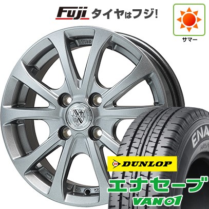【新品 軽自動車】軽トラ 軽バン 夏タイヤ ホイール4本セット 145/80R12 80/78N ダンロップ エナセーブ VAN01 ビッグウエイ TRG-バーンII 3.5J 12インチ(送料無料)