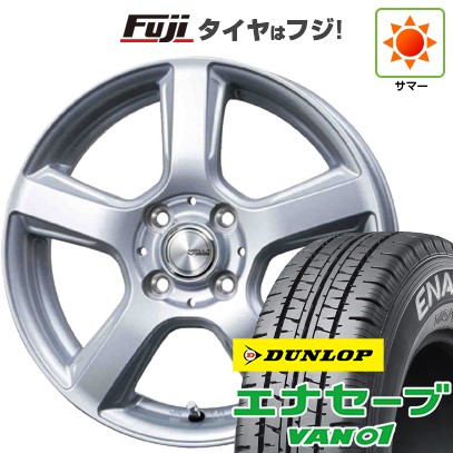 【新品】プロボックス/サクシード(160系) 夏タイヤ ホイール4本セット 155/80R14 88/86N ダンロップ エナセーブ VAN01 トピー シビラ V-88 5J 14インチ(送料無料)｜フジ スペシャルセレクション