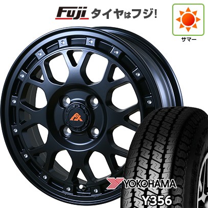 【新品 軽自動車】軽トラ 軽バン 夏タイヤ ホイール4本セット 145/80R12 80/78N ヨコハマ Y356 アルジェノン フェニーチェ クロスXC8 4J 12インチ(送料無料)｜フジ スペシャルセレクション