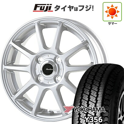【新品 軽自動車】軽トラ 軽バン 夏タイヤ ホイール4本セット 145/80R12 80/78N ヨコハマ Y356 テクノピア カリテス S10 4J 12インチ(送料無料)