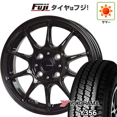 【新品 軽自動車】軽トラ 軽バン 夏タイヤ ホイール4本セット 145/80R12 80/78N ヨコハマ Y356 ホットスタッフ ジースピード G-07 4J 12インチ(送料無料)｜フジ スペシャルセレクション