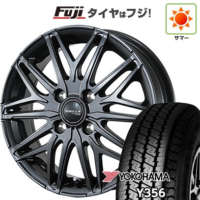 【新品 軽自動車】軽トラ 軽バン 夏タイヤ ホイール4本セット 145/80R12 80/78N ヨコハマ Y356 トピー シビラ NEXT W45 3.5J 12インチ(送料無料) 41,015円