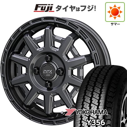 【新品 軽自動車】軽トラ 軽バン 夏タイヤ ホイール4本セット 145/80R12 80/78N ヨコハマ Y356 共豊 PPX D10X 3.5J 12インチ(送料無料)