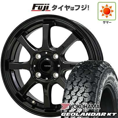 【新品 軽自動車】軽トラ 軽バン 夏タイヤ ホイール4本セット 145/80R12 80/78N ヨコハマ ジオランダー KT ホットスタッフ ジースピード G-08 4J 12インチ(送料無料)