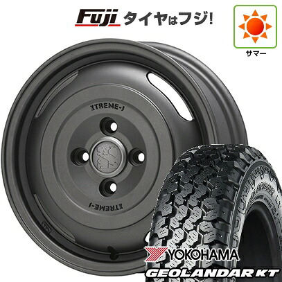 【新品 軽自動車】軽トラ 軽バン 夏タイヤ ホイール4本セット 145/80R12 80/78N ヨコハマ ジオランダー KT MLJ エクストリームJ ジャーニー 4J 12インチ(送料無料)