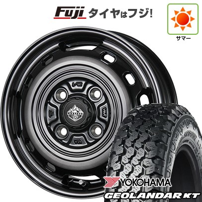 【新品 軽自動車】軽トラ 軽バン 夏タイヤ ホイール4本セット 145/80R12 80/78N ヨコハマ ジオランダー KT トピー ランドフット XFG 数量限定 3.5J 12インチ(送料無料)|フジ スペシャルセレクション