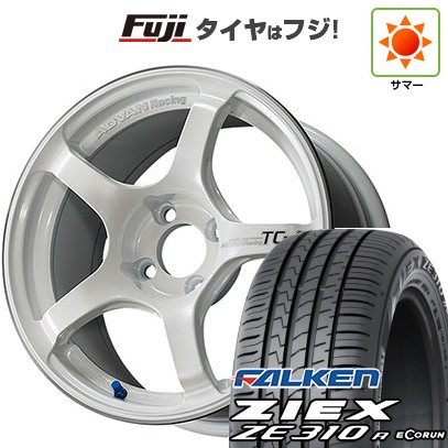 【新品国産車用5穴114.3】 夏タイヤ ホイール4本セット 205/60R16 ファルケン ジークス ZE310R エコラン(限定) ヨコハマ アドバンレーシング TC-4 7J 16インチ(送料無料)｜フジ スペシャルセレクション
